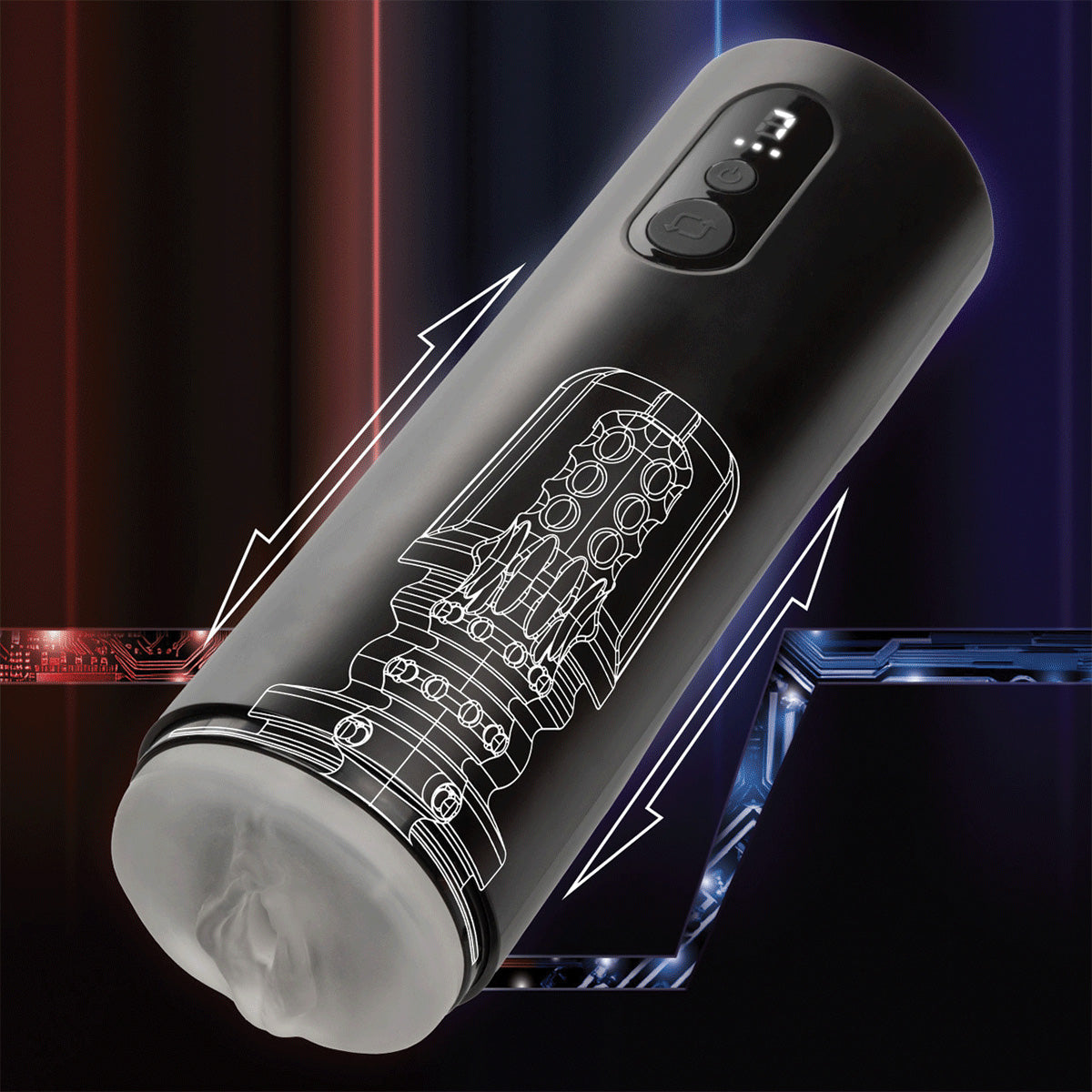 CaleXOtics Bionic Vibro-Stroker with Oscillation & Suction