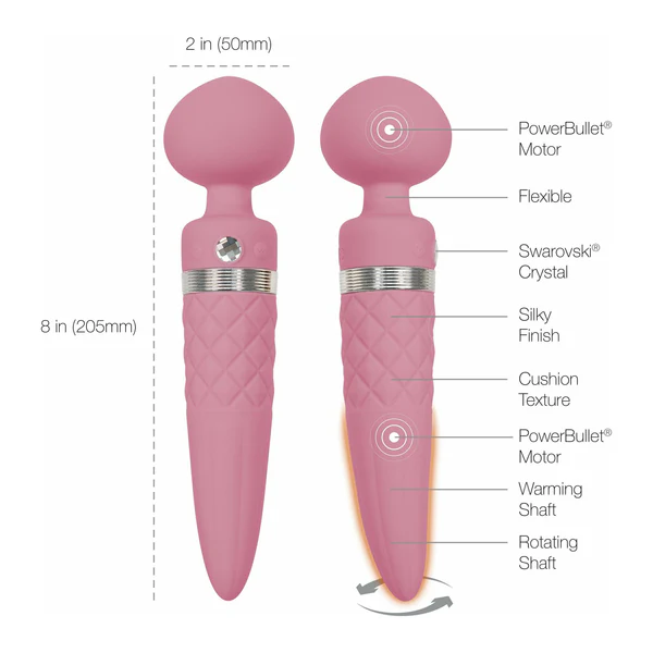 Pillow Talk Sultry - Dual-Ended Massager - Pink