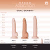 Naked Addiction – 9” Silicone Dual Density Bendable Dildo - Vanilla - 89025