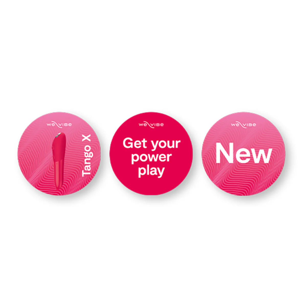 We-Vibe Tango X Power Play Window & Floor Decals - English