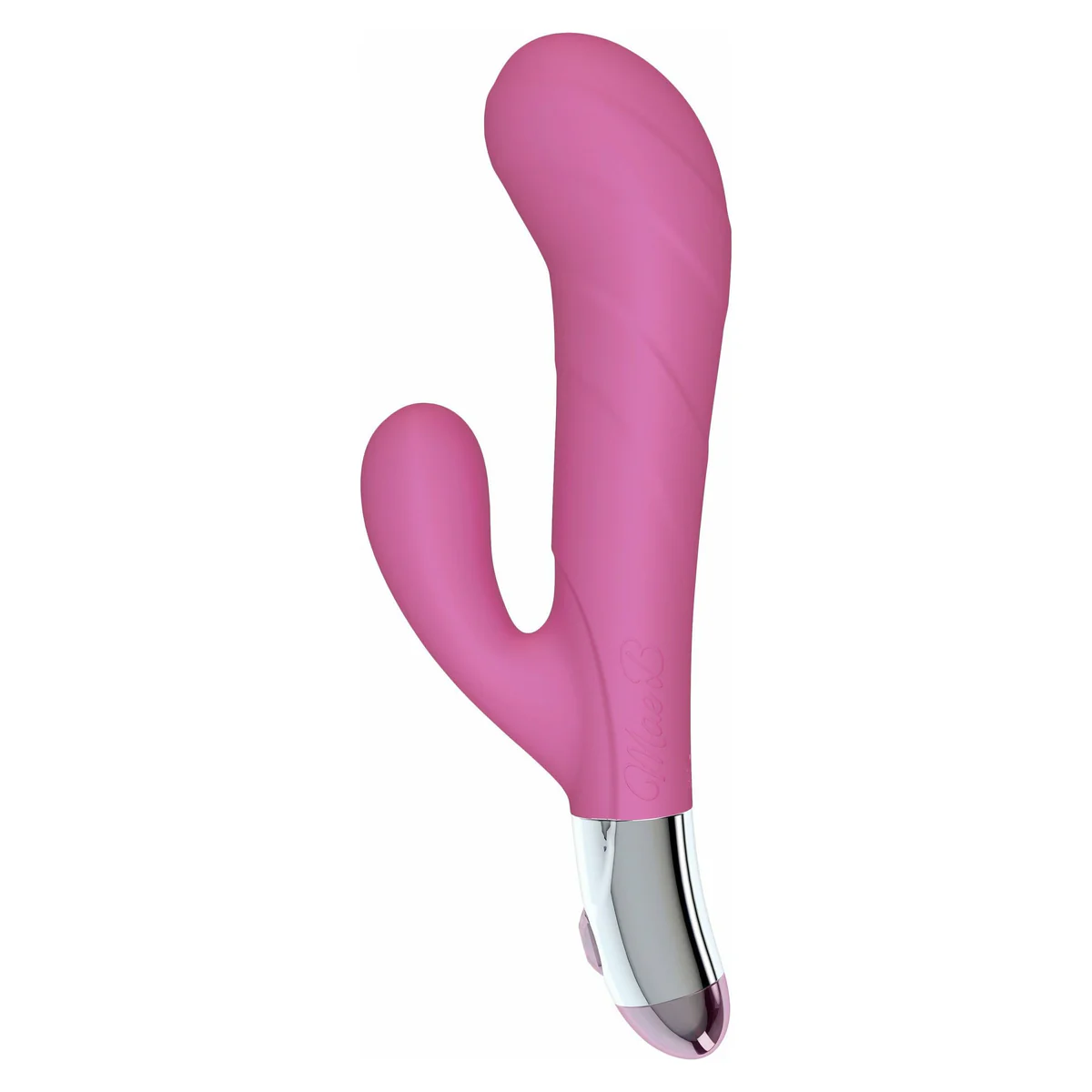 Mae B Lovely Vibes - G-Spot Shaped Soft Touch Twin Vibrator - Pink
