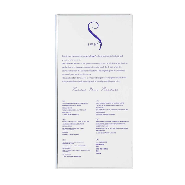 Swan® Duchess - Dual Vibrator - Rechargeable - Lilac