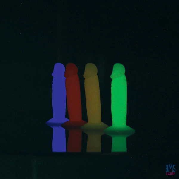 Addiction - Silly Willy – Glow in the Dark -  3.3” Silicone Dildo - 12 pcs