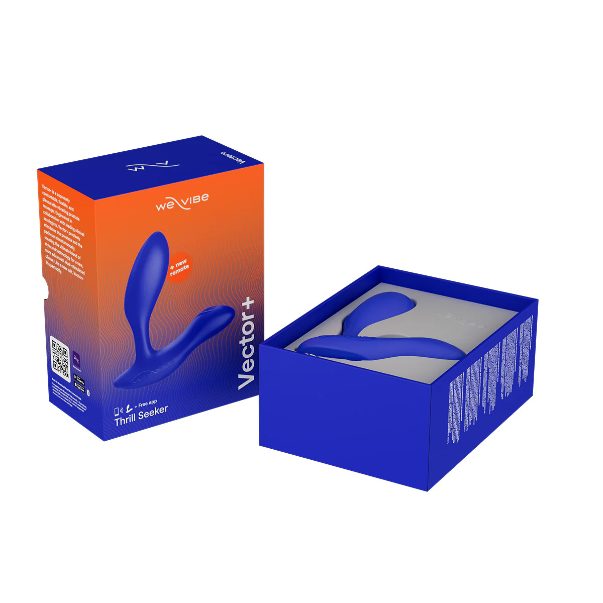 We-Vibe Vector+ - Vibrating Prostate Massager – Royal Blue