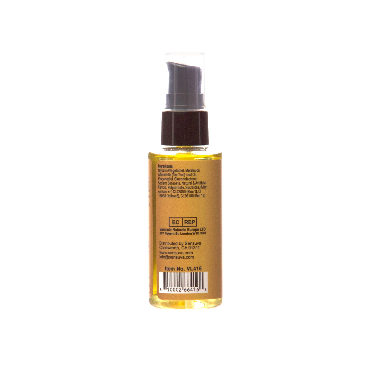 Sensuva Sizzle Lips Warming Gel Pina Colada 2 oz.