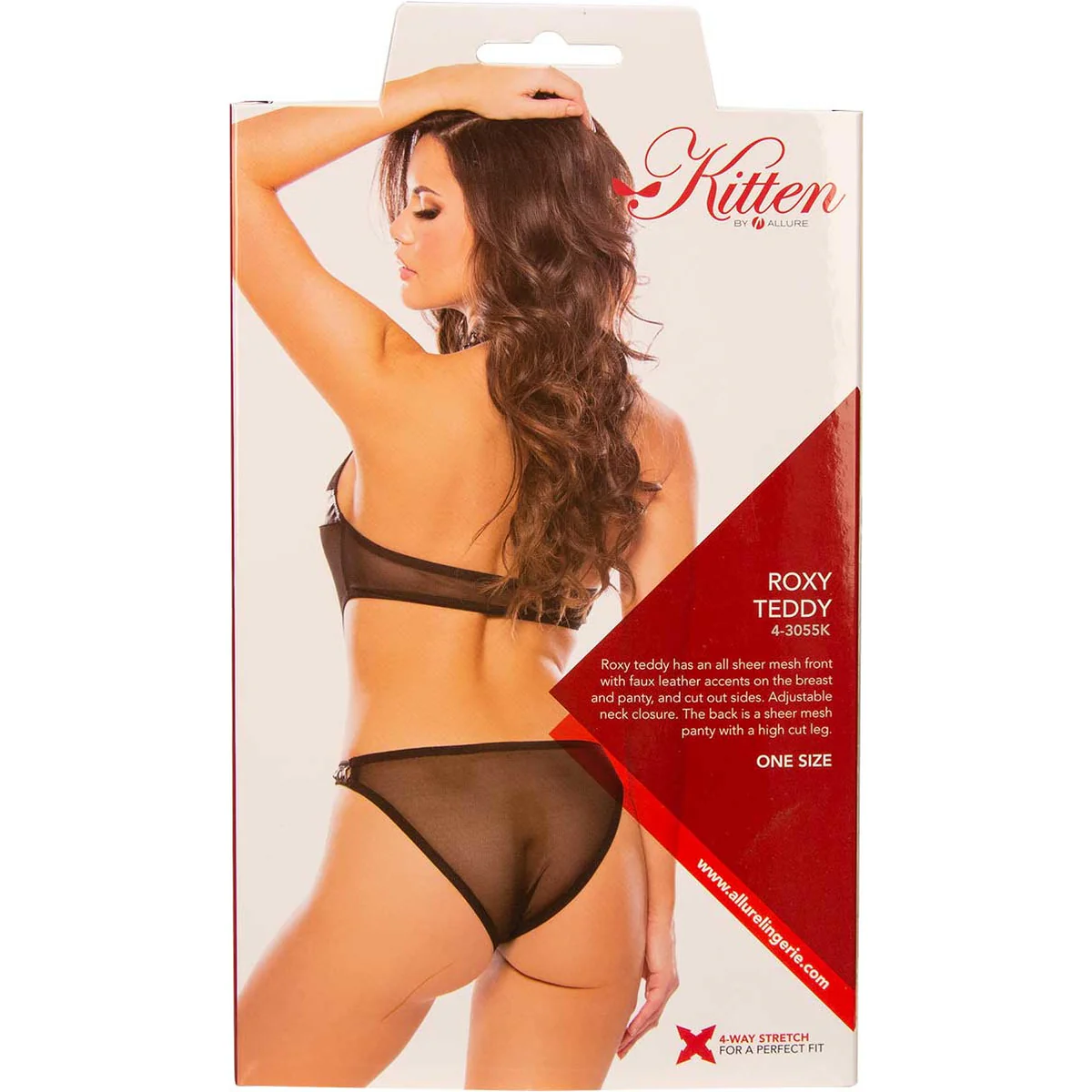 Allure Roxy Teddy - Black - One Size Fits Most