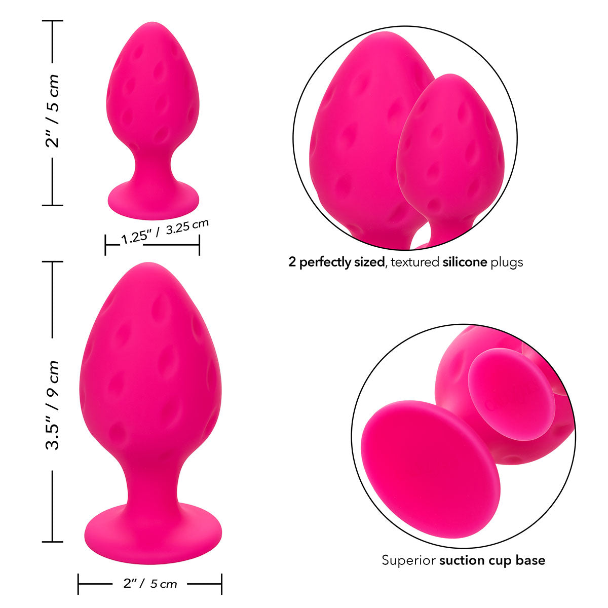 CalExotics Cheeky Butt Plugs – Pink