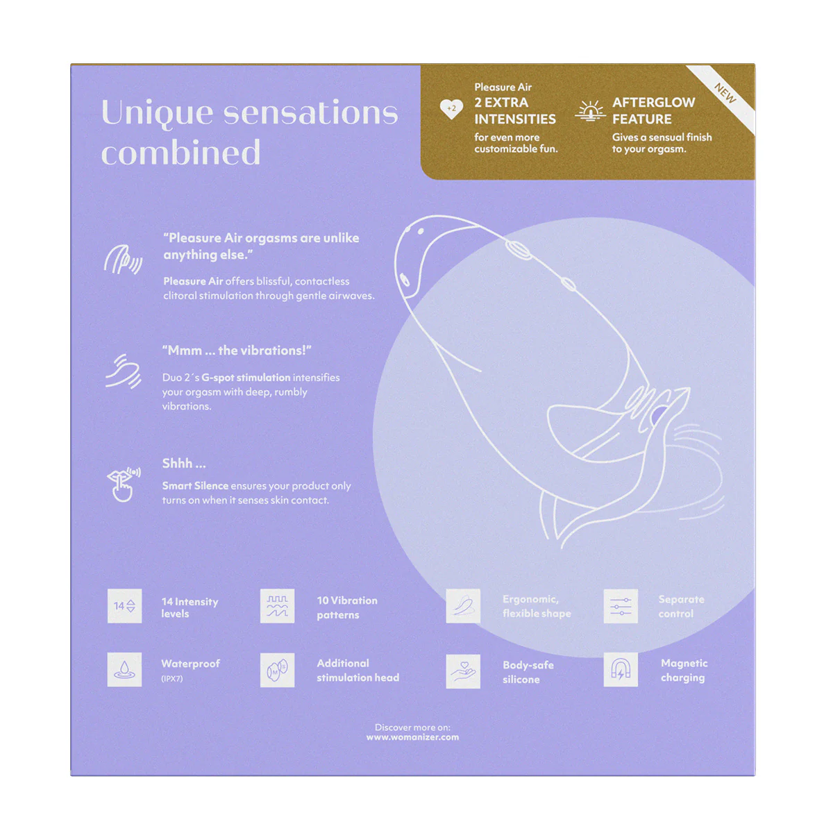 Womanizer - DUO 2 - Dual Stimulator - Lilac