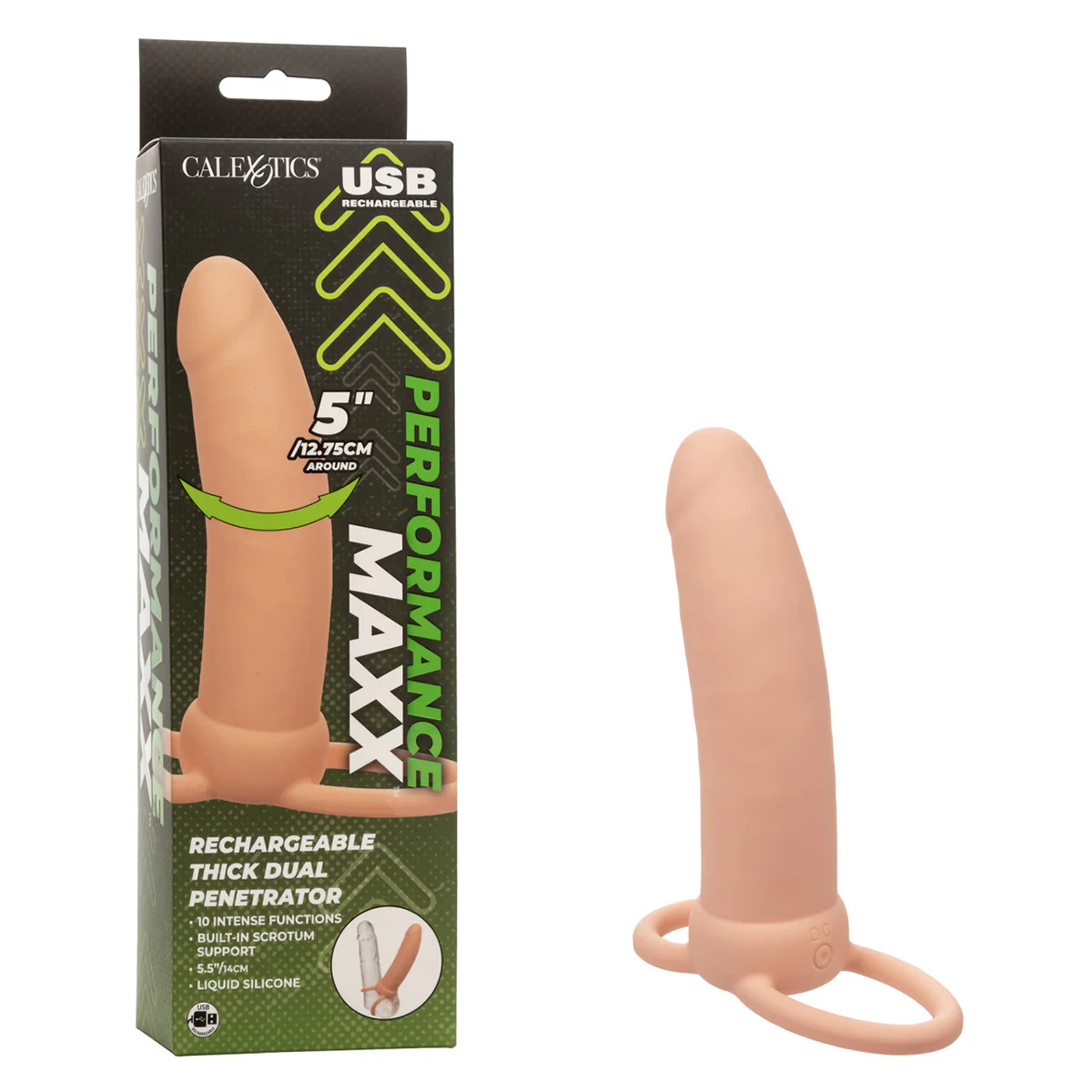 CaleXOtics Performance Maxx Rechargeable Thick Dual Penetrator