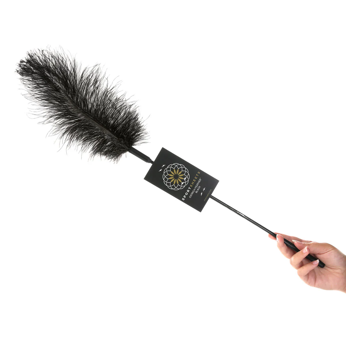 Sportsheets Ostrich Feather Tickler – Black