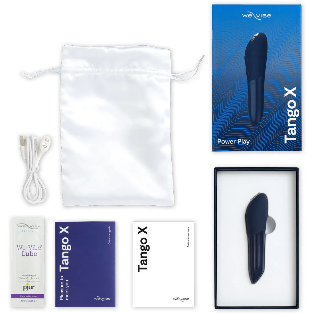 We-Vibe - Forever Favorites – Lay-On Vibrating Massager & Bullet Vibrator Special Edition Set – Velvet/Midnight Blue