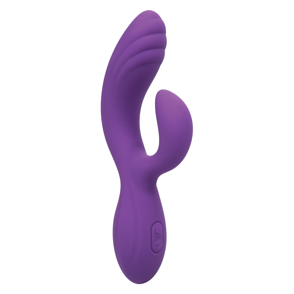 CaleXOtics – Stella – Liquid Silicone - “C” Curve Vibrator - Purple