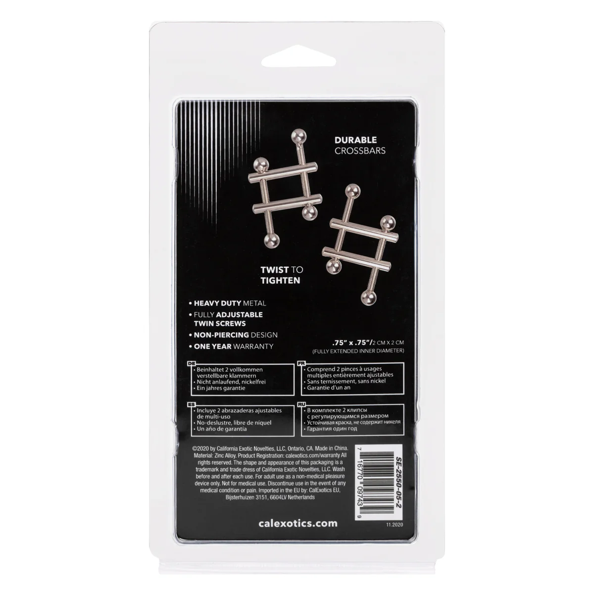 CalExotics Nipple Grips – Crossbar Nipple Vices