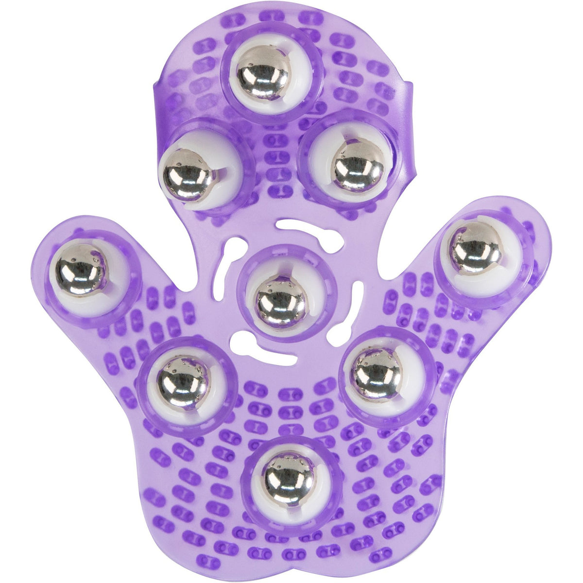 Simple and True Roller Balls Massage Glove - Purple