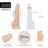 Naked Addiction 9” Thrusting Dildo with Remote - Vanilla - 88225