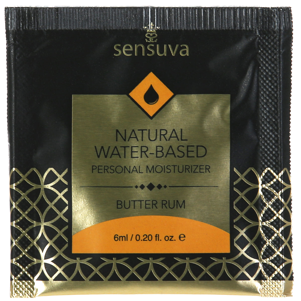 Sensuva Natural Water-Based – Flavoured Personal Moisturizer - 6ml/0.2oz, Butter Rum