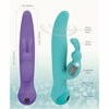Swan Touch – Duo – Dual Rabbit Vibrator – Rechargeable - Teal