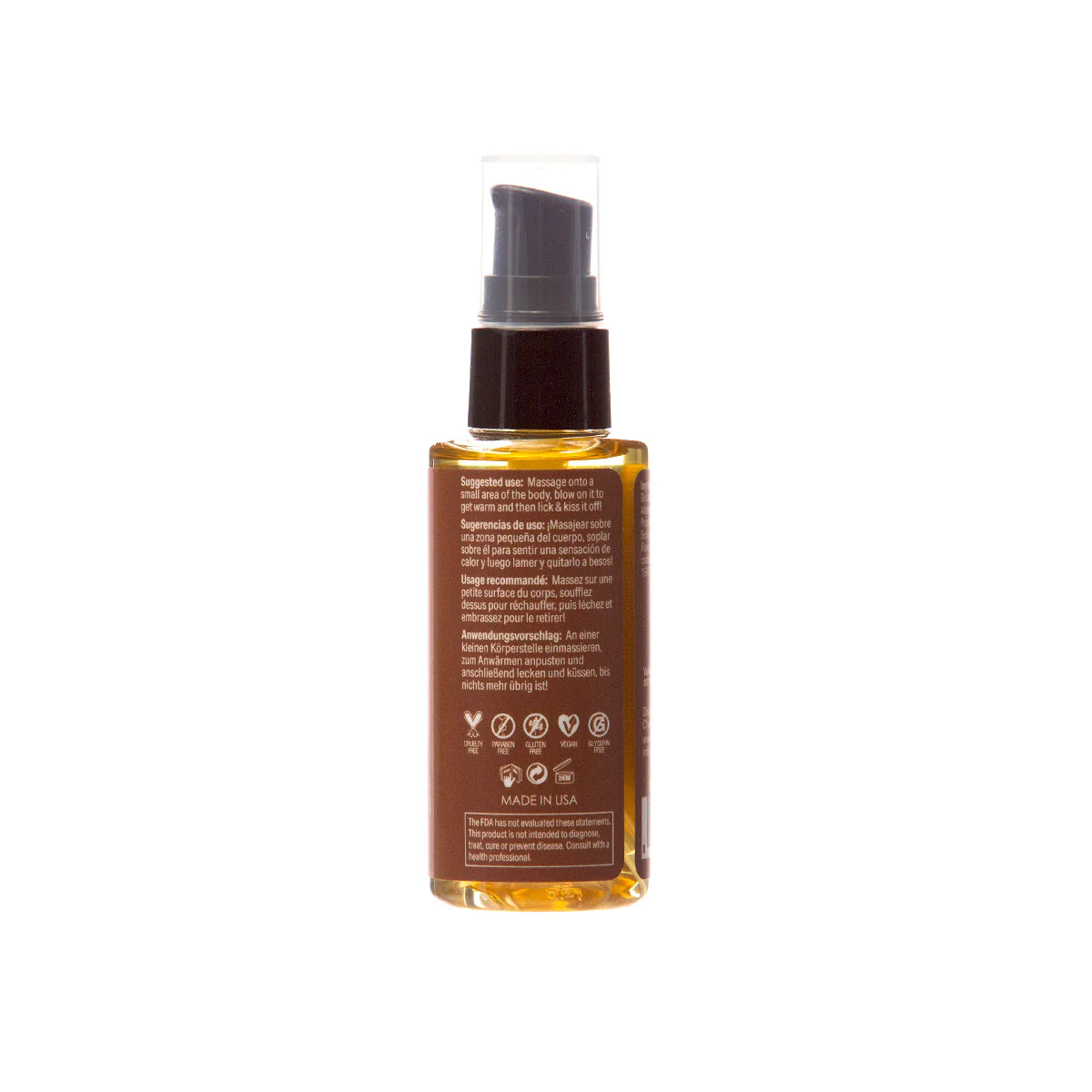 Sensuva Sizzle Lips Warming Gel Salted Caramel 2 oz.