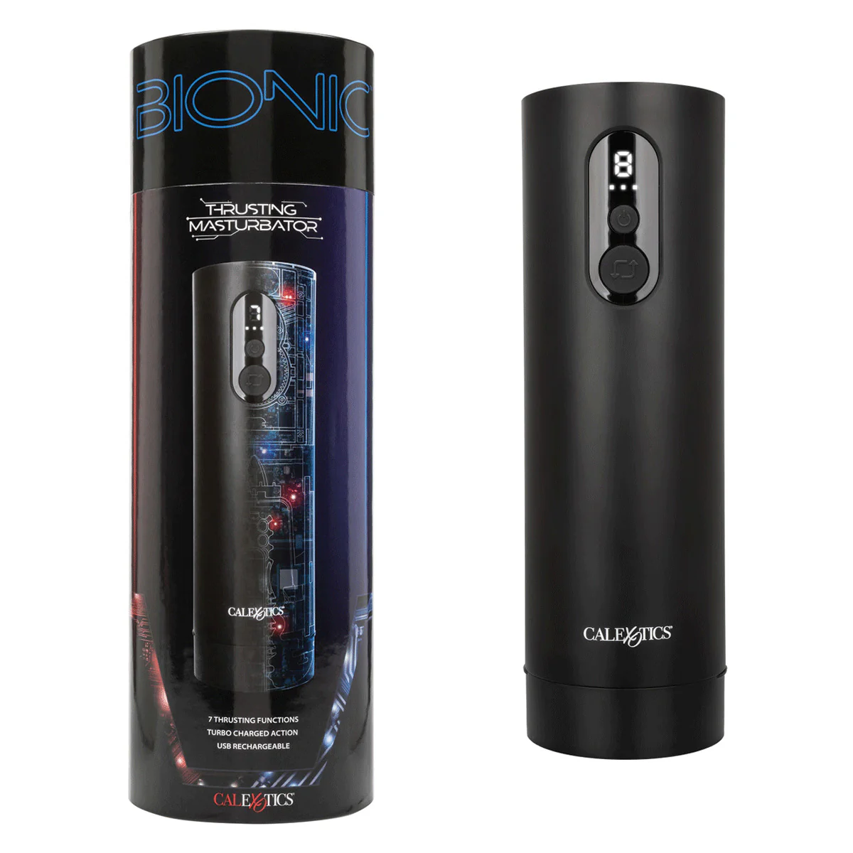 CaleXOtics Bionic Vibro-Stroker with Oscillation & Suction