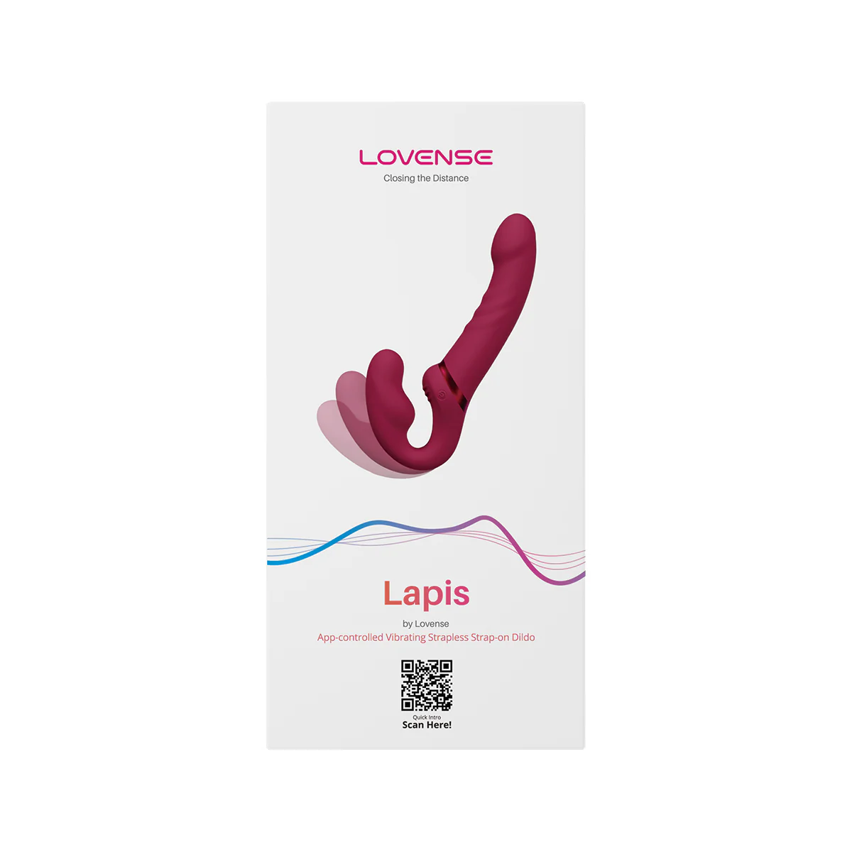 Lovense Lapis Vibe Strapless Strap-On - Pink