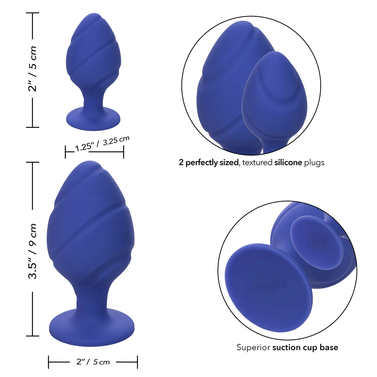CalExotics Cheeky Butt Plugs – Purple