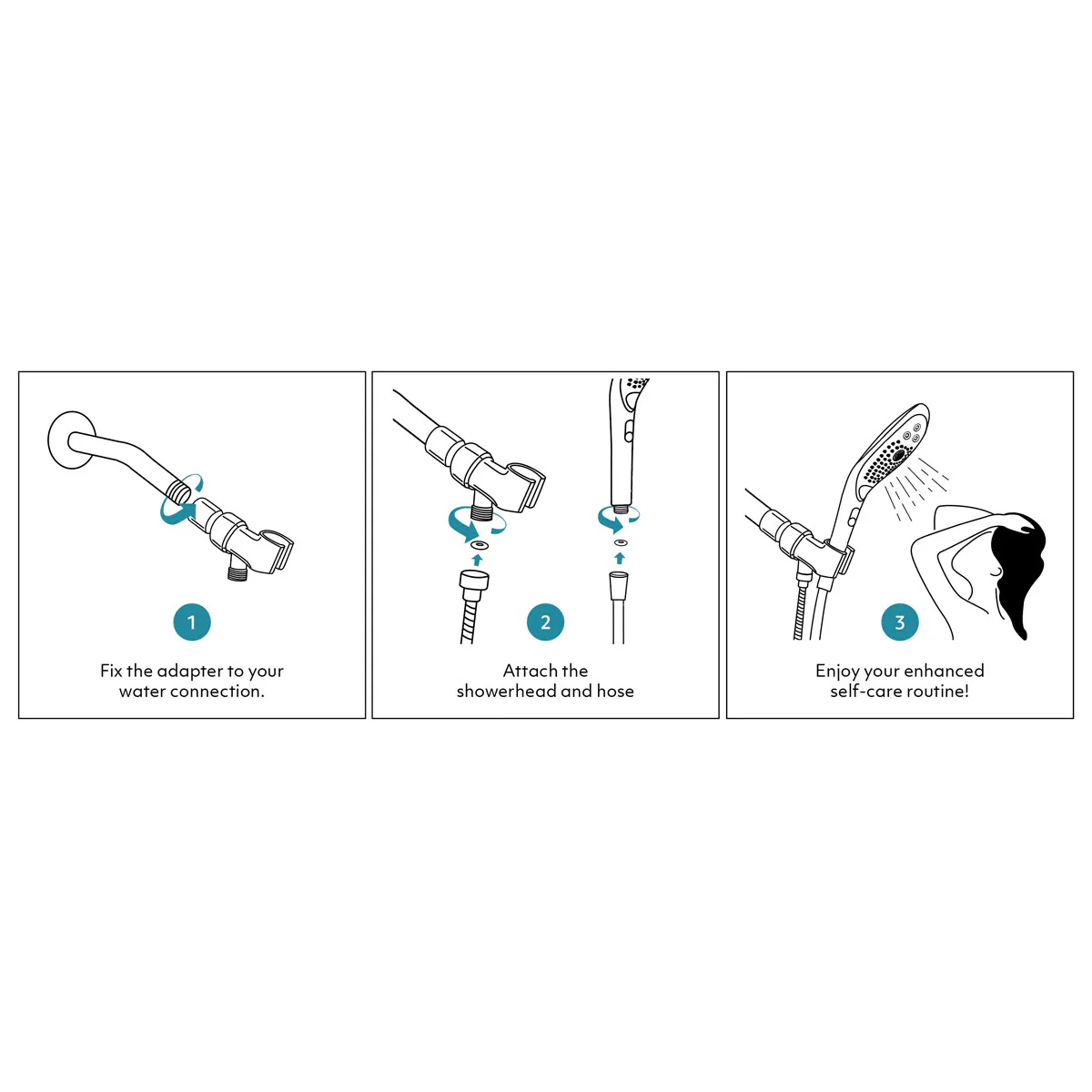 Womanizer® - Wave - Combined Shower Head & Water Massage Clitoral Stimulator - White