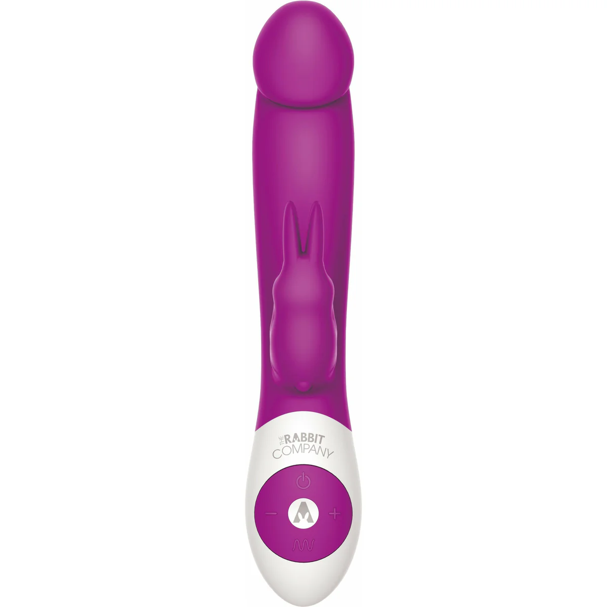 The Rabbit Company Realistic Rabbit Vibrator -  Deep Rose