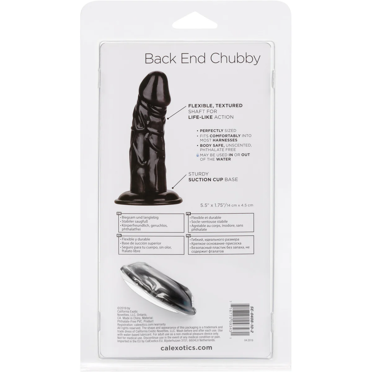 CalExotics Back End Chubby Dildo – Black