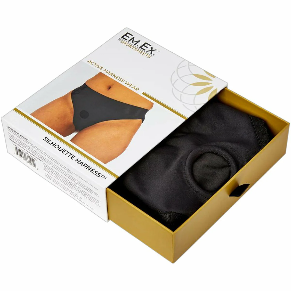 Sportsheets Em Ex – Silhouette Harness – Black - Medium