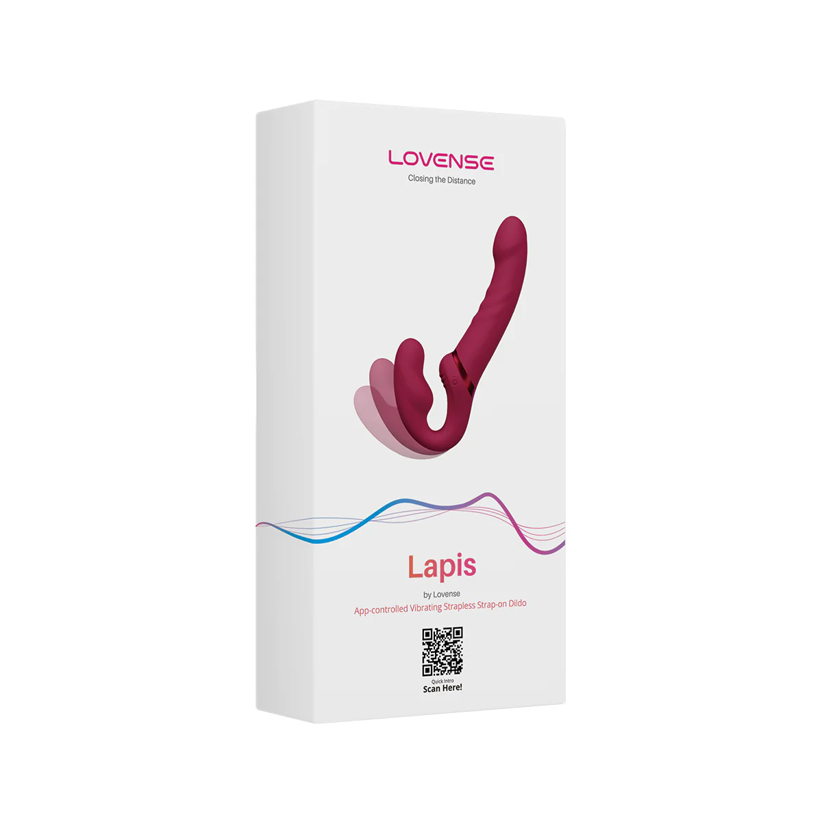 Lovense Lapis Vibe Strapless Strap-On - Pink