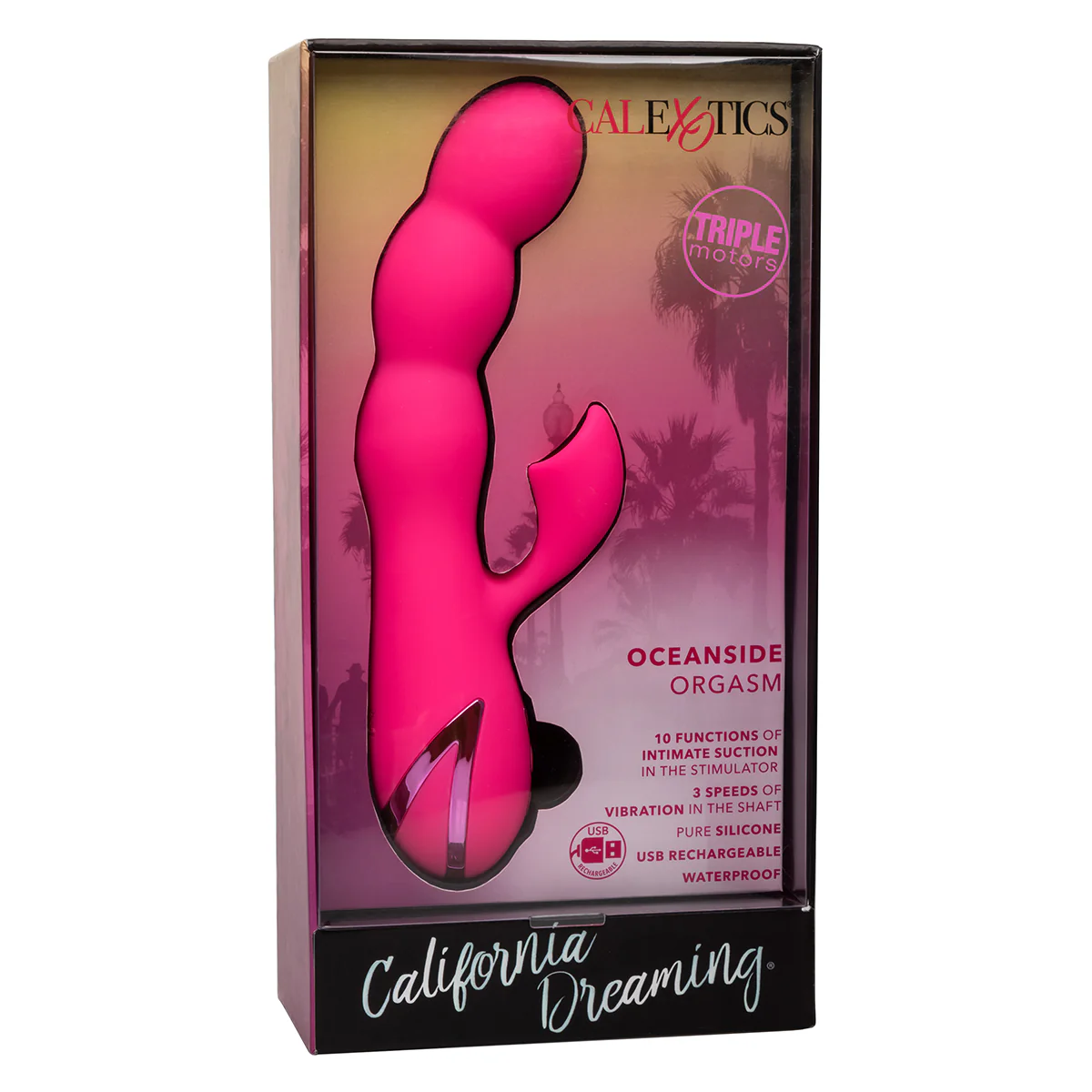 Calexotics - California Dreaming Oceanside Orgasm Dual Vibrator – Fuschia