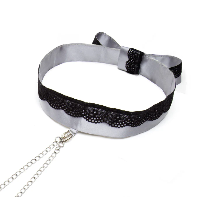 Fifty Shades of Grey® Play Nice Satin & Lace Collar & Nipple Clamps