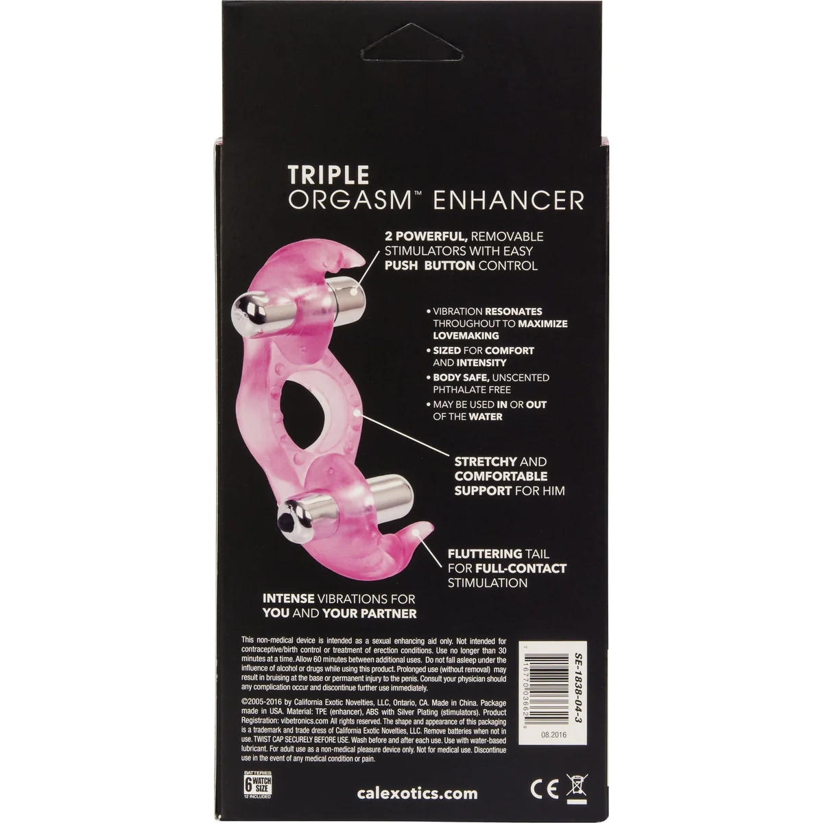 CalExotics Triple Orgasm - Erection Enhancer