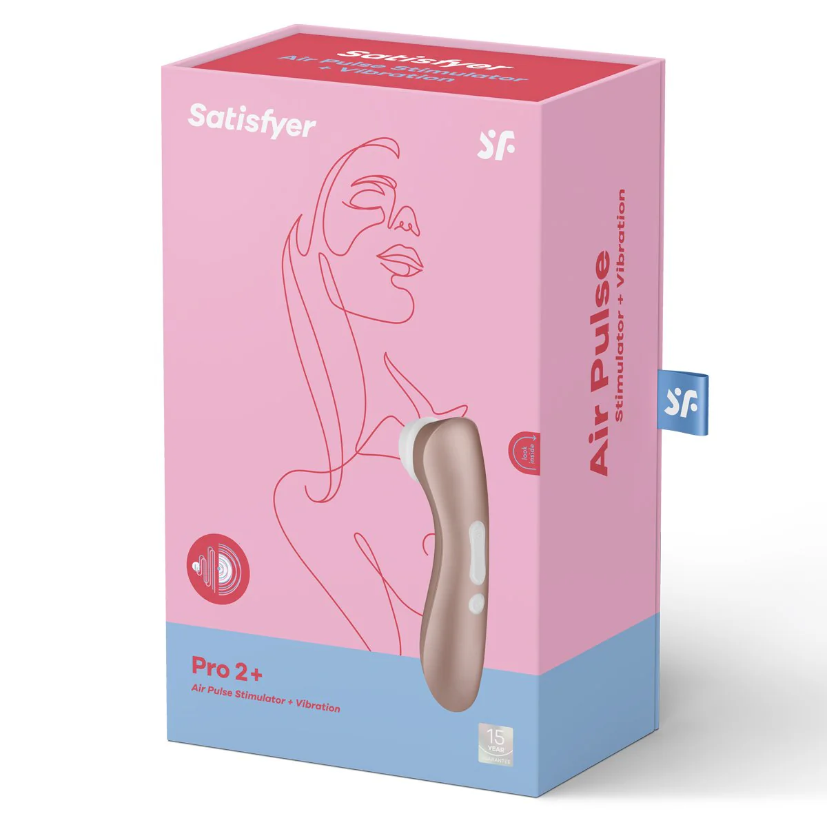 Satisfyer Pro 2+ – Clitoral Air Pulse Vibrator – Brown