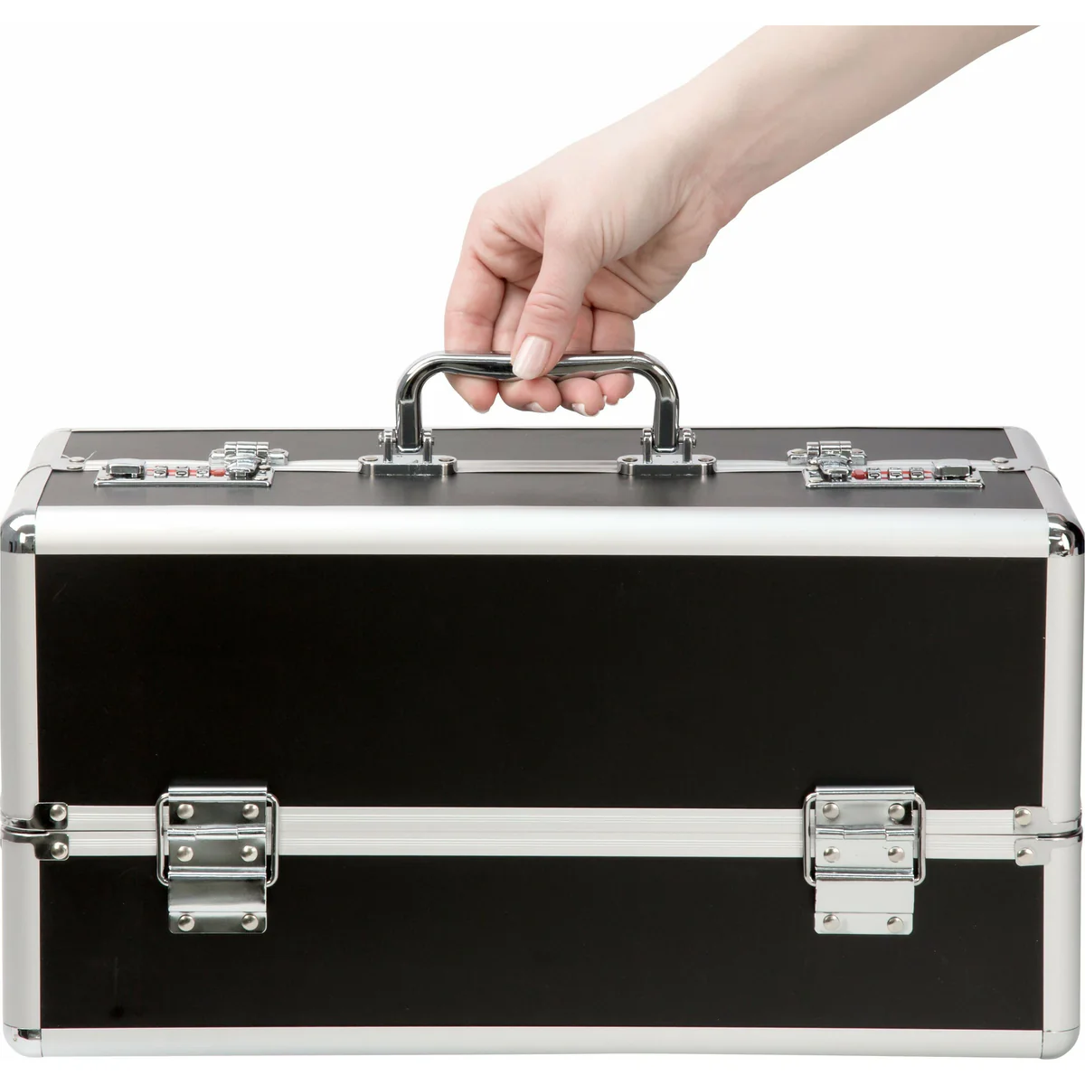 PowerBullet Simple and True - Large Lockable Vibrator Case - Black