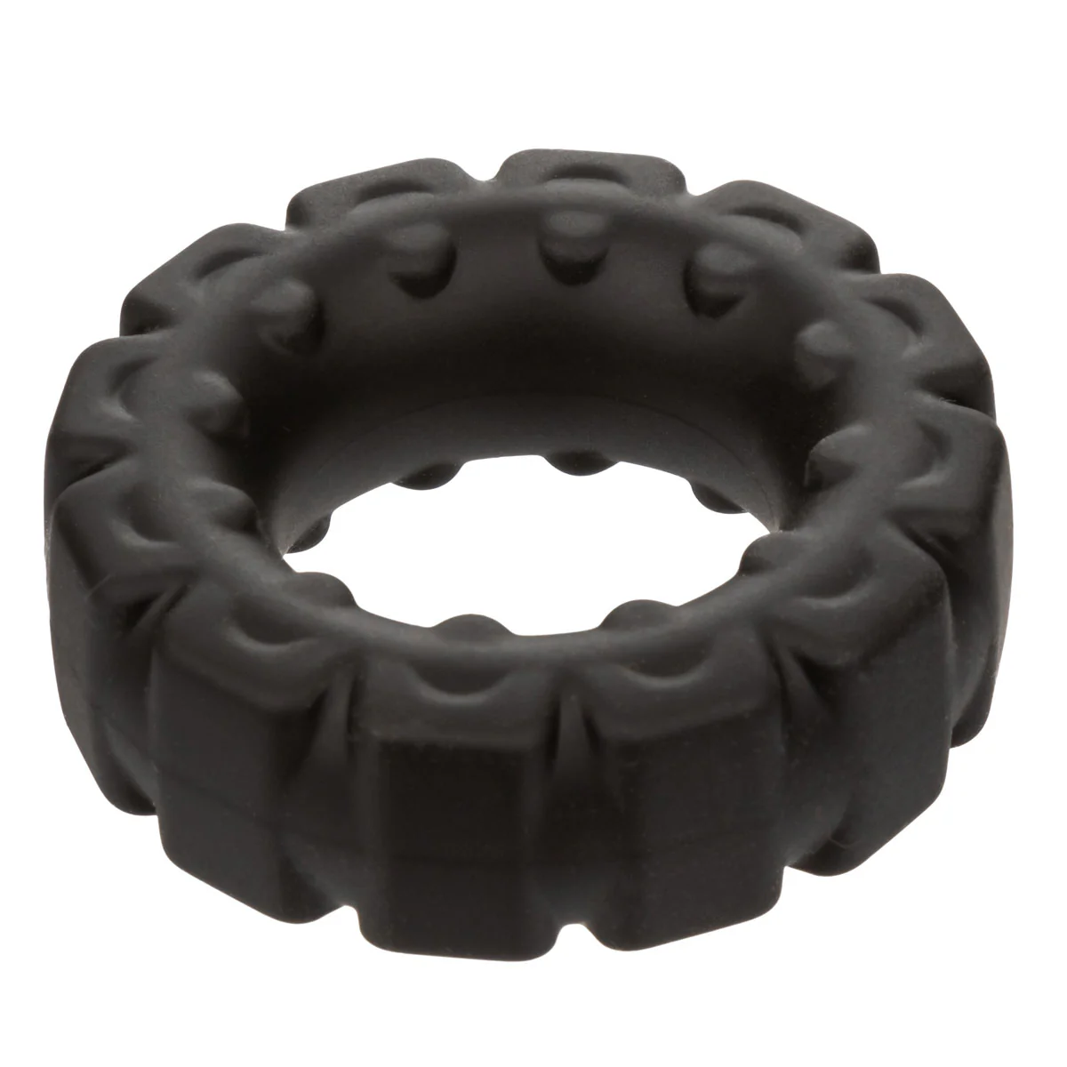 CaleXOtics – Alpha Ring – Liquid Silicone Prolong Tread Ring - Black