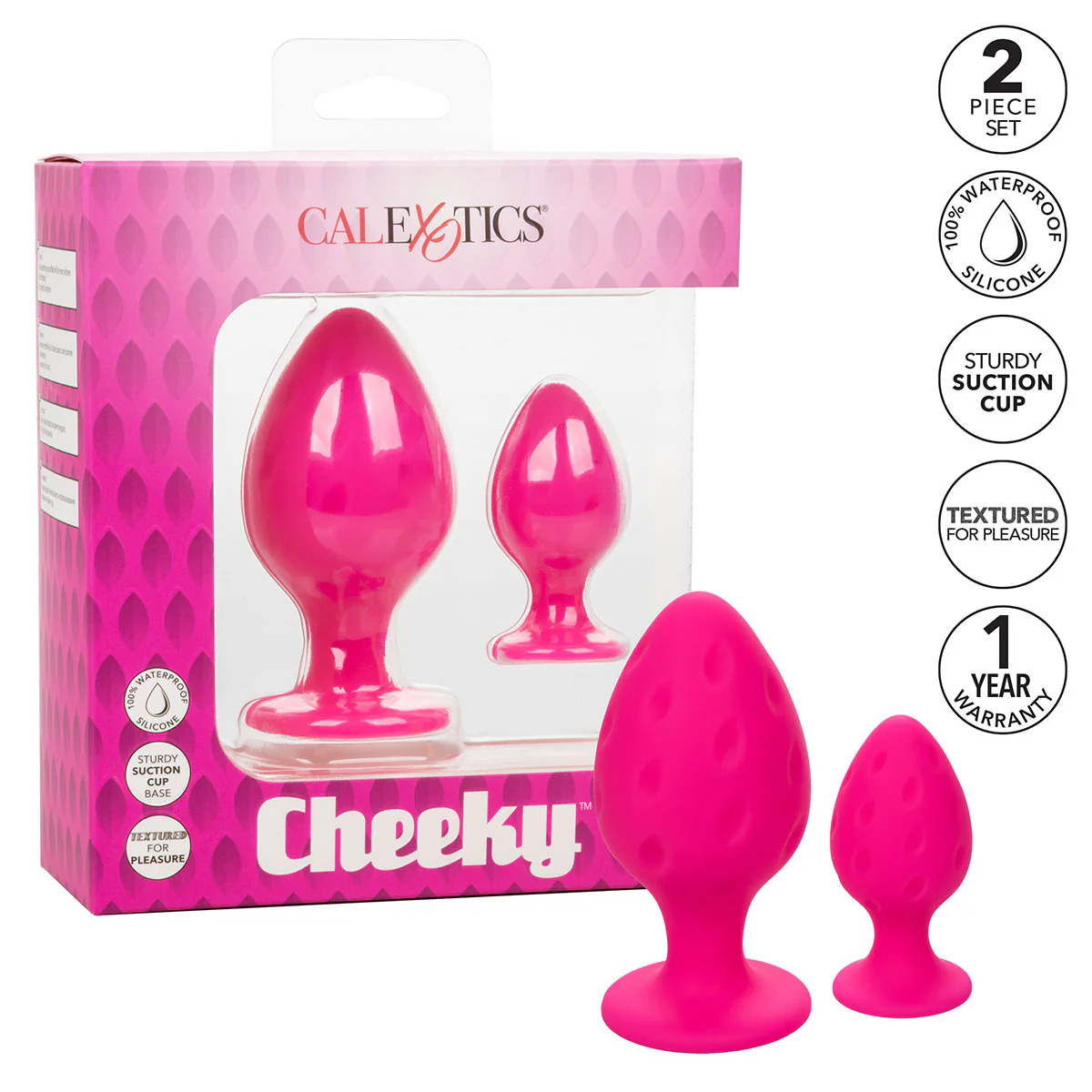 CalExotics Cheeky Butt Plugs – Pink