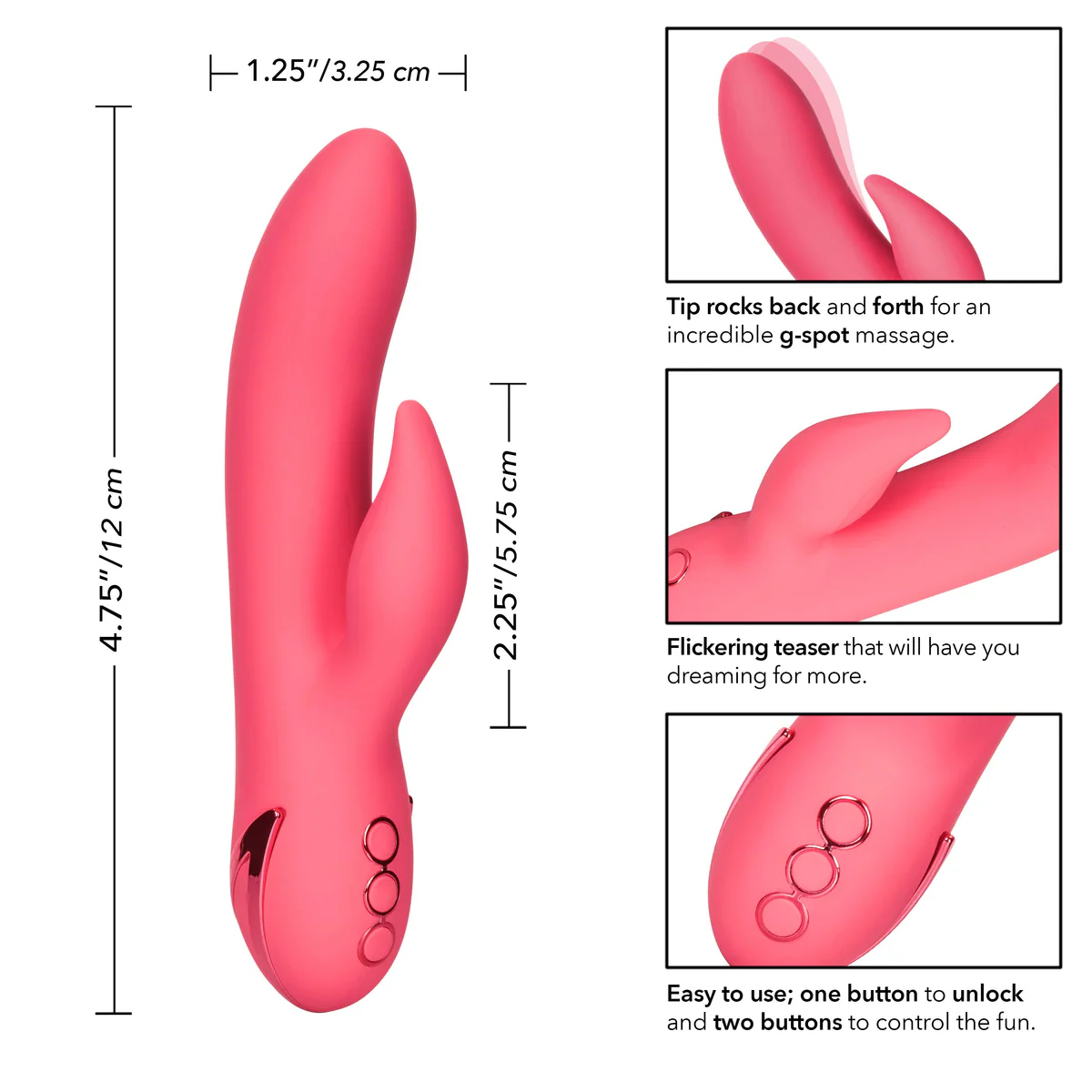 CalExotics California Dreaming - San Francisco Sweetheart Vibrator - Pink