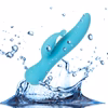 The Kissing Swan® Dual Action Vibrator -  Blue