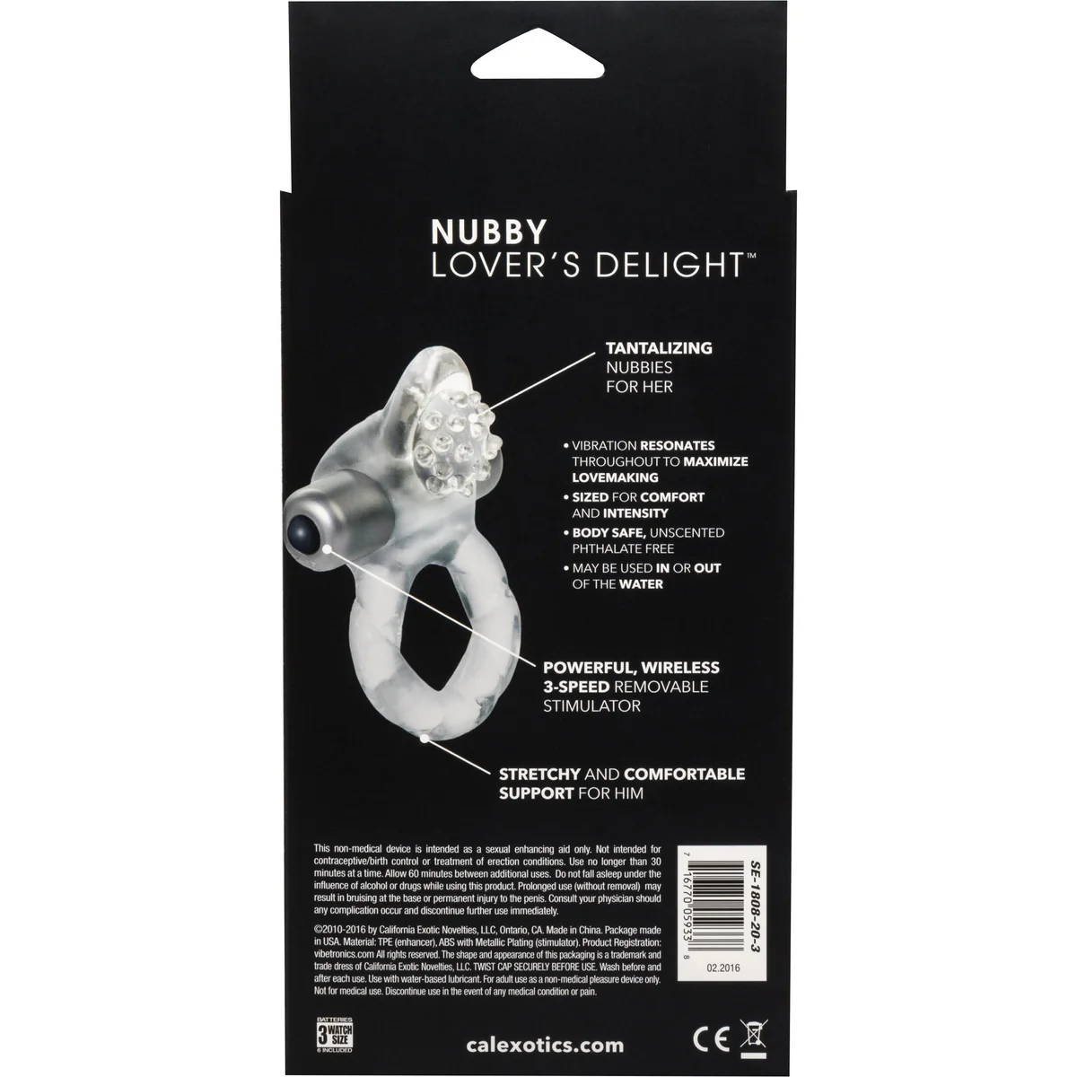 CalExotics Lover's Delight Ring Nubby