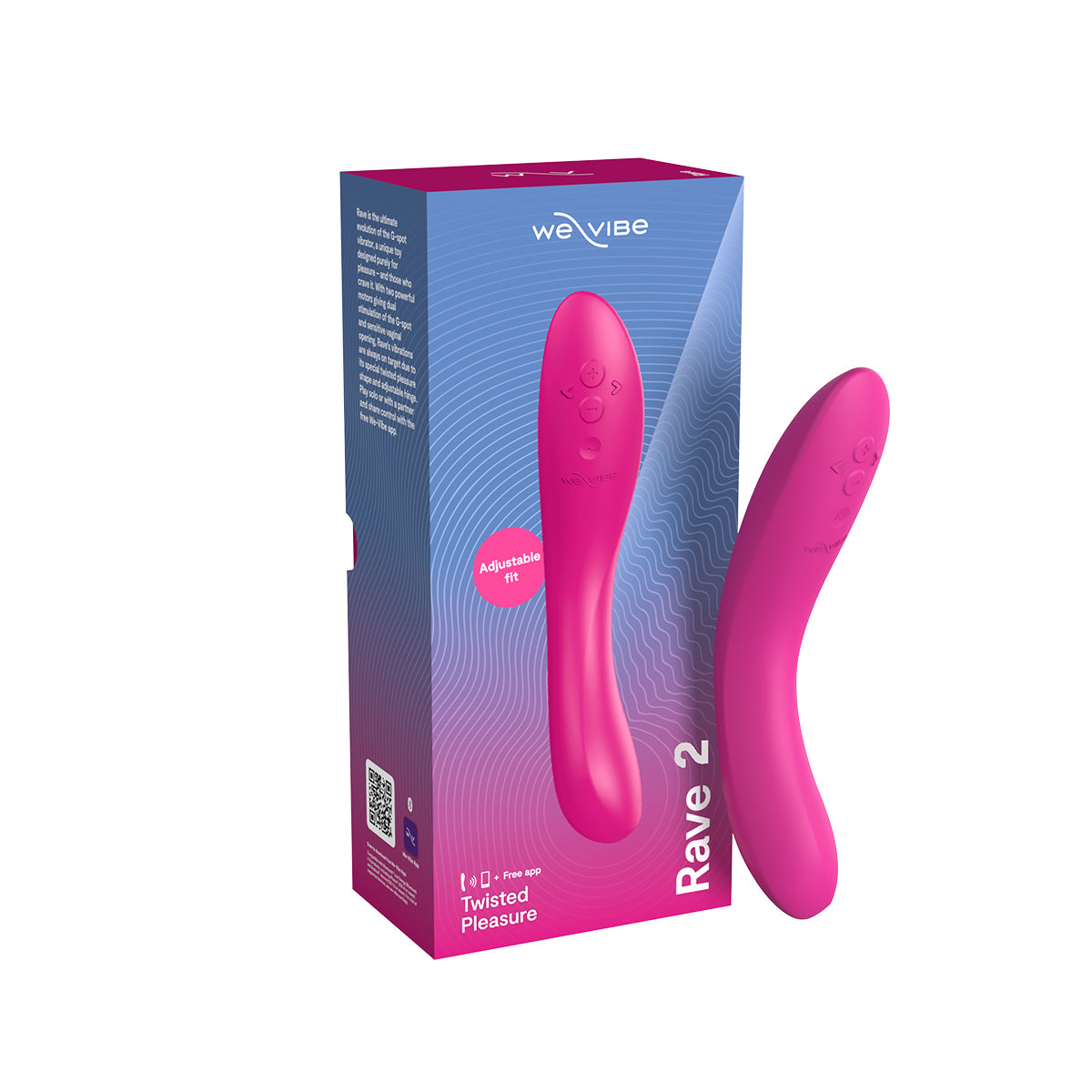 We-Vibe® - Rave 2 – Twisted Pleasure - G-Spot Vibrator – Fuchsia