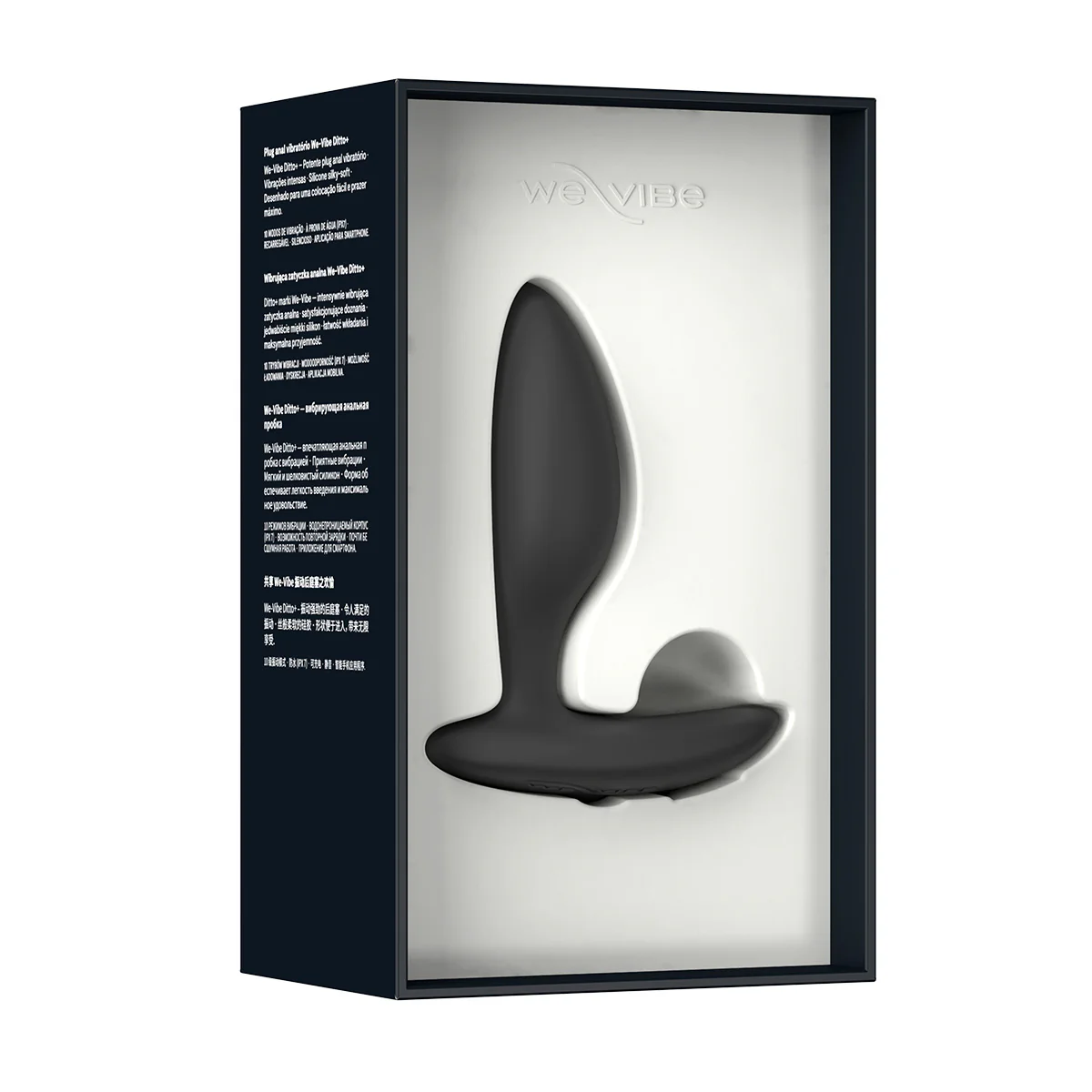 We-Vibe® - Ditto+ - Vibrating Anal Plug with Remote - Satin Black