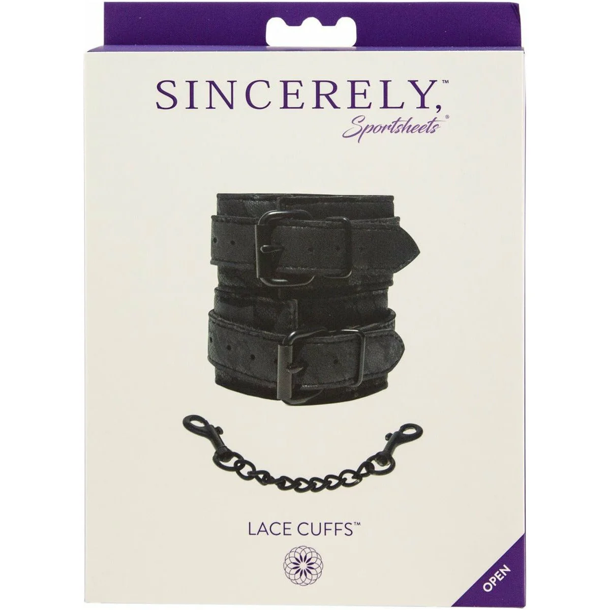 Sportsheets Sincerely -  Lace Cuffs - Black