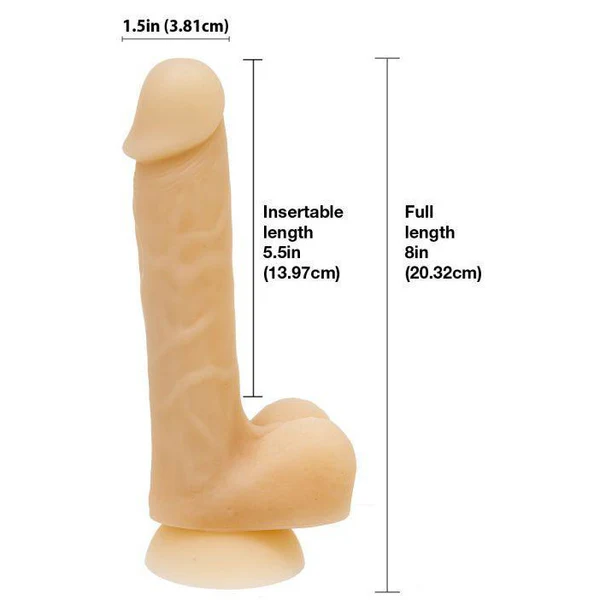 Addiction David 8” Bendable Silicone Dildo