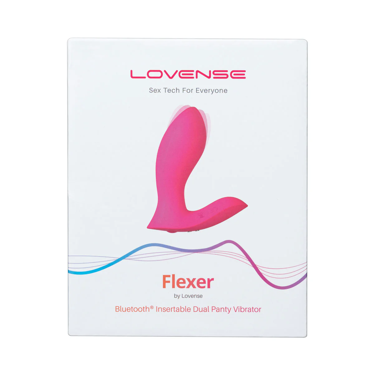 Lovense - Flexer - Bluetooth® Insertable Dual Panty Vibrator – Pink