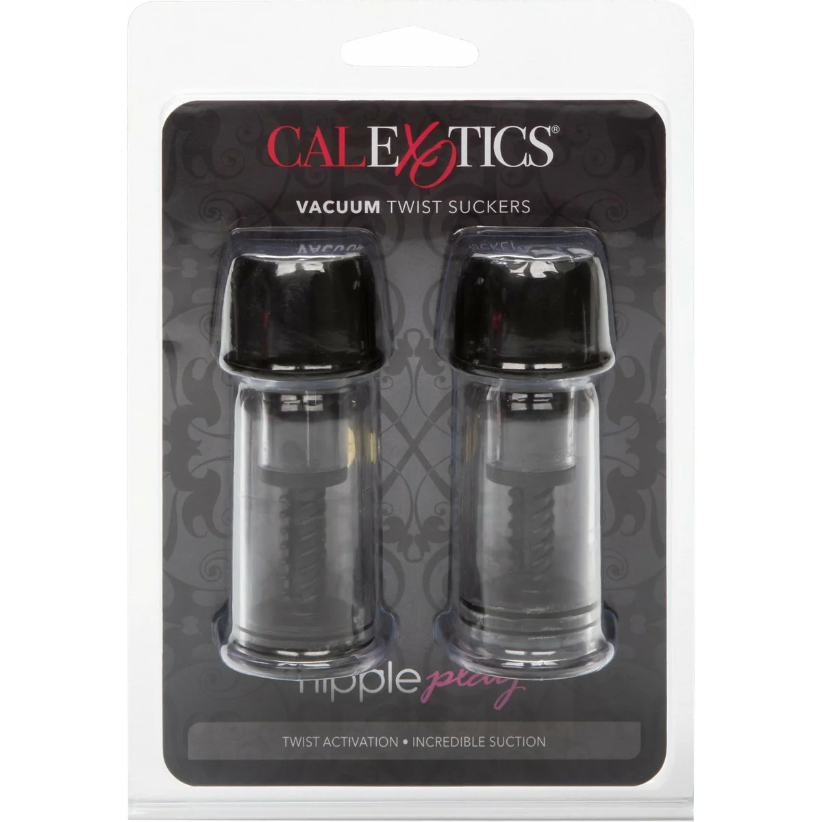 CalExotics Nipple Play Vacuum Twist Suckers - Black