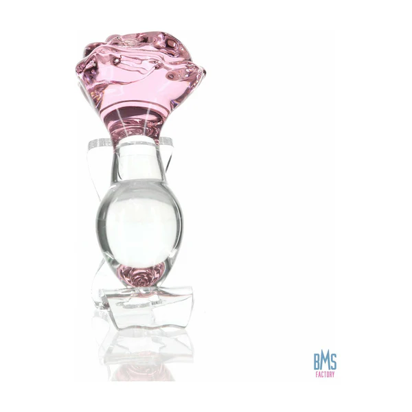 Pillow Talk - Rosy- Luxurious Glass Anal Plug