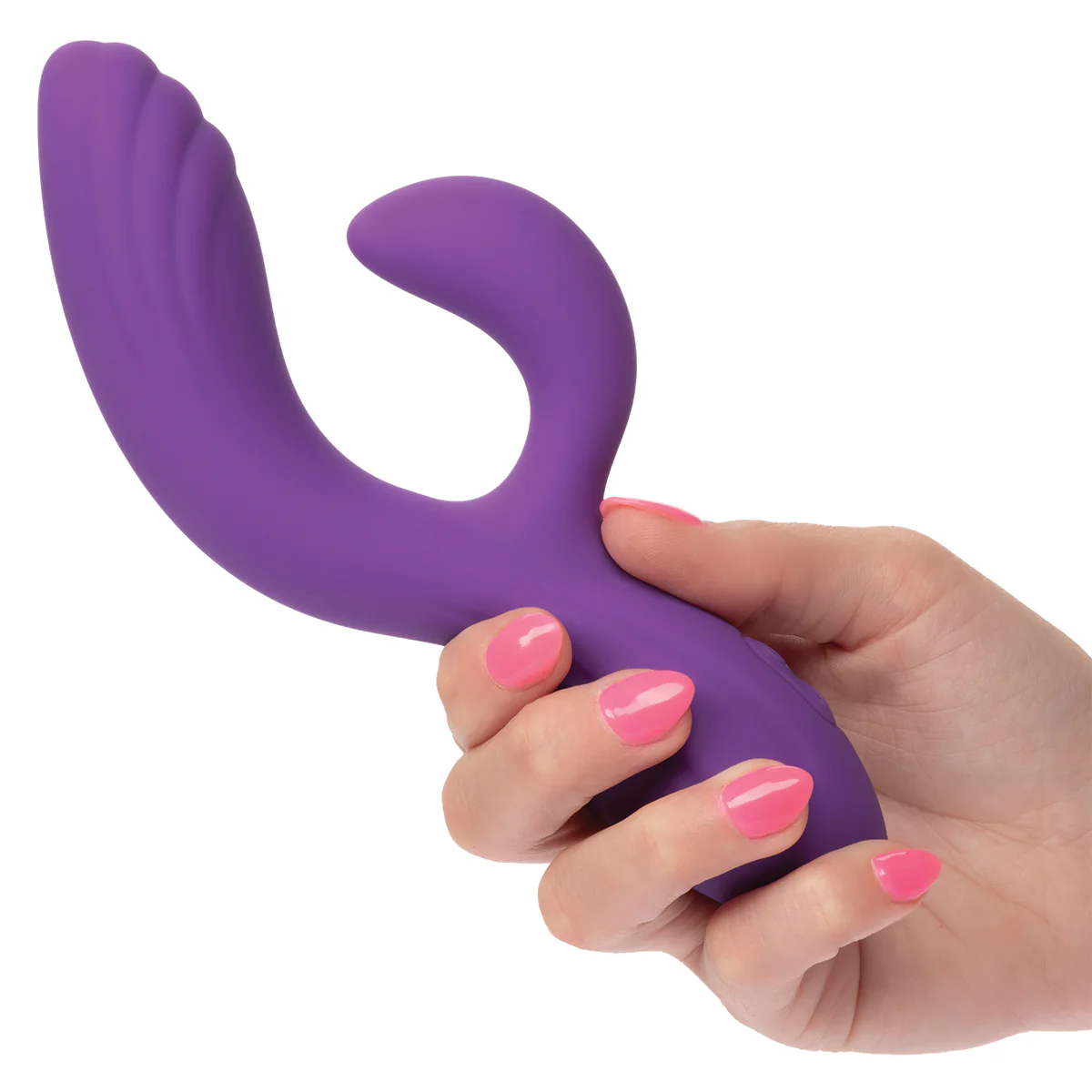 CaleXOtics – Stella – Liquid Silicone - “C” Curve Vibrator - Purple