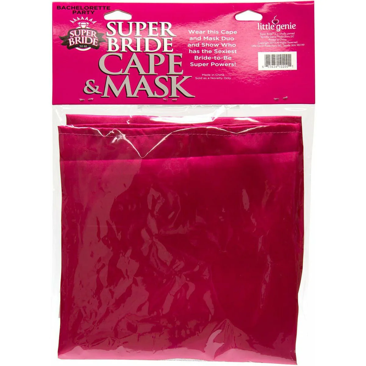 Super Bride Bachelorette Super Bride - Cape & Mask Set