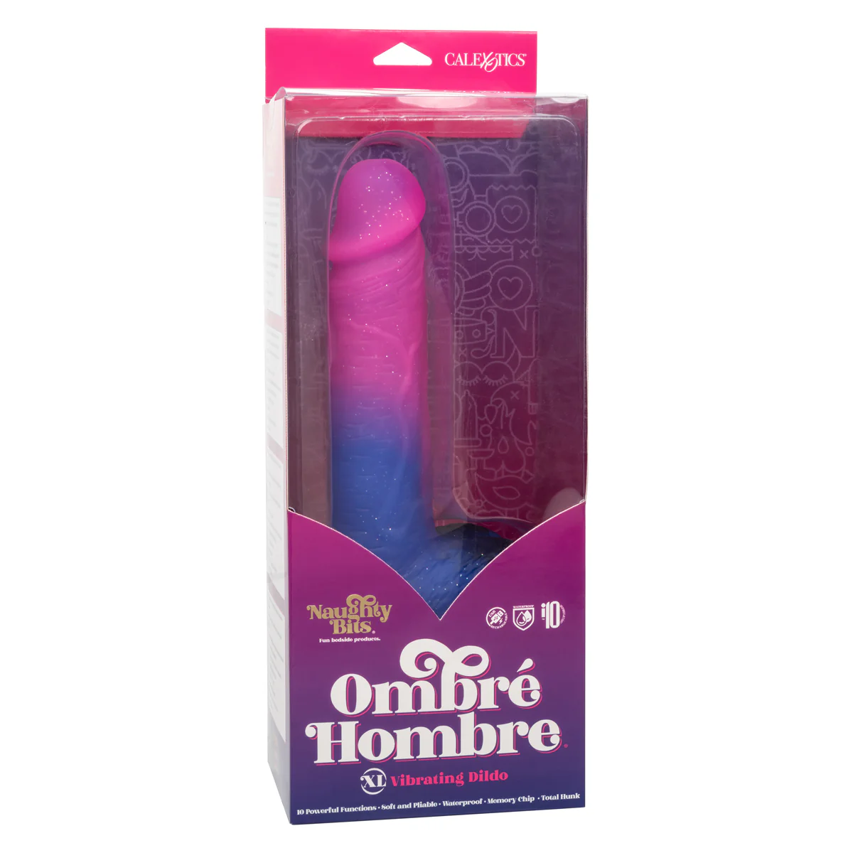 CalExotics® - Naughty Bits® - Ombre Hombre XL Vibrating Dildo